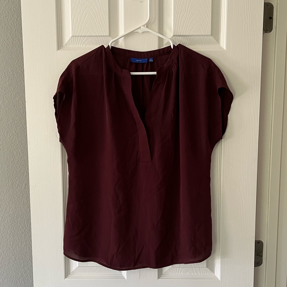 Apt 9 burgundy blouse